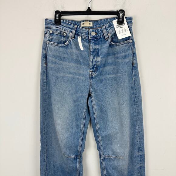 Madewell The Tall Darted Barrel Leg Jean Dobbins Wash Blue Rigid Slouchy 26T NWT - Picture 8 of 15